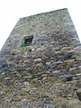 North face of the keep with entrance 6 metres above ground