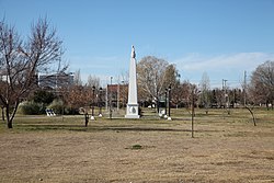 A memorial in Confluencia Department