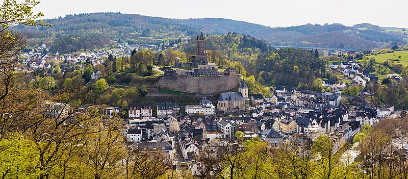 Blick auf Dillenburg aus Richtung Osten