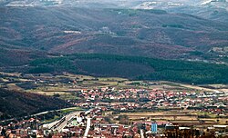 Панорамен изглед от бърдото Козарица