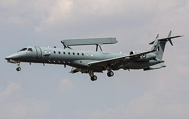 Erieye variant (R-99A) of the Hellenic Air Force with an AESA antenna on top for AEW&C