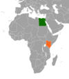 Location map for Egypt and Kenya.