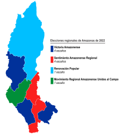 Elecciones regionales de Amazonas de 2022