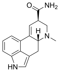 English: 2D structure of psychedelic drug ergi...