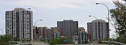 Etobicoke's central skyline in 2009