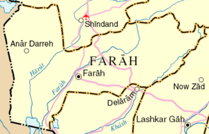 Map of Farah Province