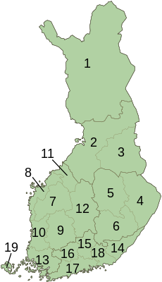 Kraje Fínska