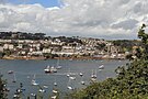 Blick auf Fowey vom Ostufer des River Fowey