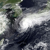 Typhoon Gene on September 29, 1990