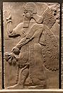 "Winged genie" relief, c. 870 BC