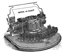 "Hammond 1B" daktilosu, 1870'te icad edildi, 1881'de üretimine geçildi.