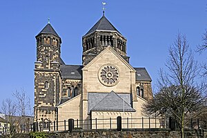 Westseite der Herz-Jesu-Kirche