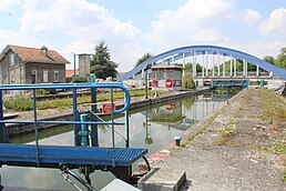 Schleuse im Canal de Saint-Quentin