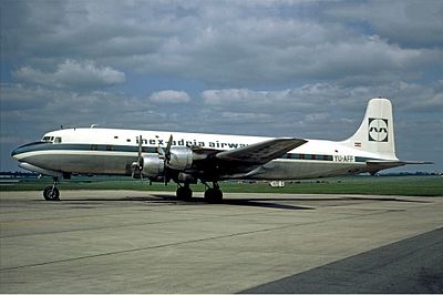 Slika:Inex-Adria Airways Douglas DC-6B Volpati.jpg