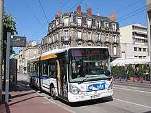 Citelis 12 sur la ligne 10 de Limoges, à l'arrêt Poste.