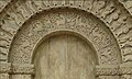 Oriental stylistic influence on the first arc of the gate of the church, Aulnay-de-Saintonge, mid 12th century.