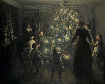 Happy Christmas, painted by Johansen Viggo