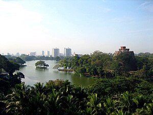 Kandawgyi Lake, Yangon, Myanmar