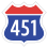 Korea Expressway No.451.svg