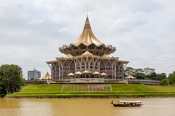 Sarawak state assembly building, Kuching, Malaysia (created by Cccefalon and nominated by Cerevisae)