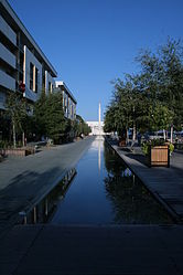 The view towards the town hall