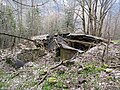 Un des chalets de l'ancien alpage du Moan, tombé en ruine.