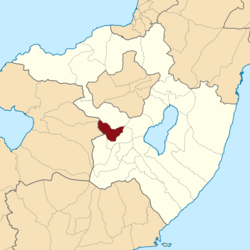 Peta lokasi Kecamatan Kawangkoan Utara