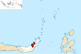 Reggenza di Minahasa Meridionale – Mappa