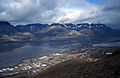 Vista dall'alto di Longyearbyen