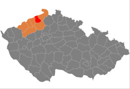 Situo de distrikto en Regiono Ústí nad Labem