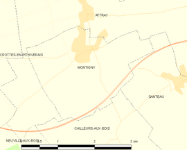 Mapa obce Montigny