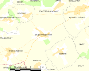 Poziția localității Grand-Rullecourt