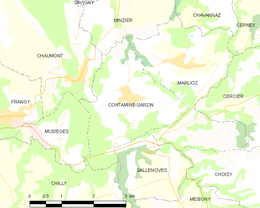 Contamine-Sarzin – Mappa