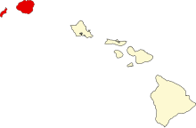 Разположение на окръга в Хаваи