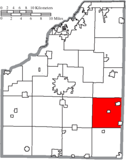Location of Montgomery Township in Wood County