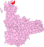 Localisation de Santervás de Campos