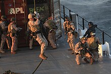 Marine Raiders with the 1st Marine Raider Battalion conducting a visit, board, search, and seizure operation Marsoc vbss.jpg