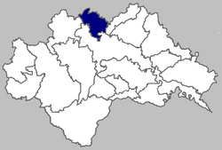Map of the municipality within Sisak-Moslavina County