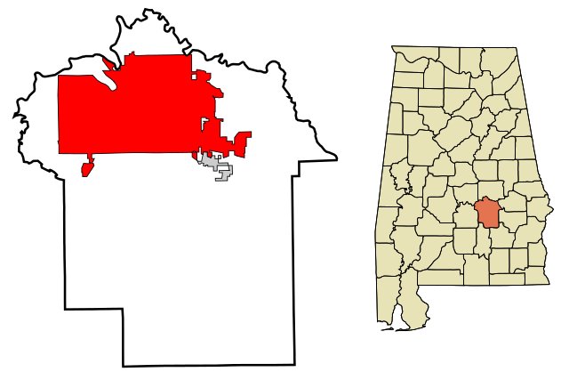 Localizare în Montgomery County și Alabama
