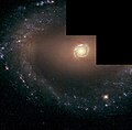 ハッブル宇宙望遠鏡から見るNGC 1512。