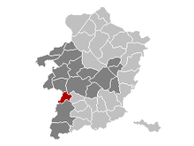 Vị trí của Nieuwerkerken in Limburg