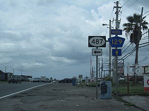 PR-129 north at PR-487 intersection in Bayaney barrio