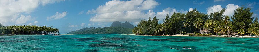 Panoramic image of Bora Bora