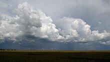 Paysage d'éoliennes vu de Pré-Saint-Martin.