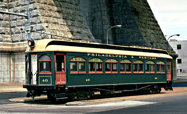 Philadelphia and Western interurban car