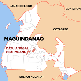 Datu Anggal Midtimbang na Maguindanao do Sul Coordenadas : 7°0'33.23"N, 124°19'39.14"E