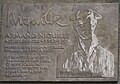 Commemorative plaque of the painter Armand Niquille