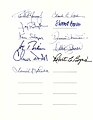 Eleven signatures