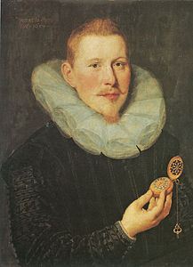 Rudolf Amsinck (1577-1636), senador e comerciante de Hamburgo (esta e a seguinte pintura de David Kindt)