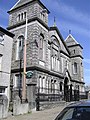 Salem Welsh Independent Chapel, Caernarfon; a design by Thomas Thomas extended and remodelled with flanking stair towers by Roberts in 1891